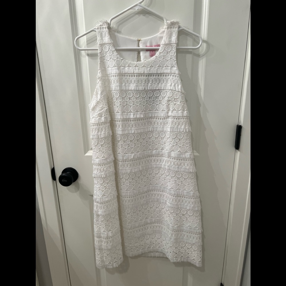 White Lilly Pulitzer Anette Shift Dress